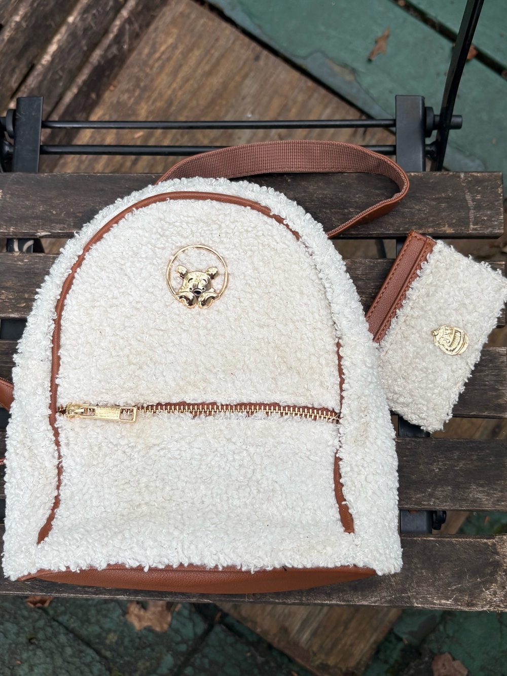Winnie the Pooh Sherpa Backpack with wallet